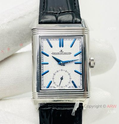 (ANF) Grade 1A Replica Jaeger-LeCoultre Reverso Classic Large Duoface Small Second Watch 29mm White Dial